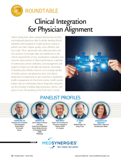 Clinical Integration for Physician Alignment