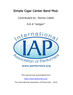 Simple Cigar Center Band Mod. - International Association of