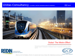 Dubai: The Metro Effect