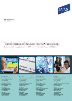 Transformation of Business Process Outsourcing
