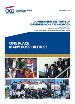 Continental Institutes of Engineering & Technology