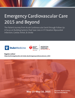 Emergency Cardiovascular Care 2015 and Beyond