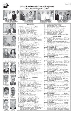 Mesa Roadrunner Senior Regional - Western Conference Contract