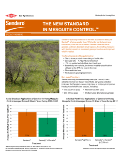 Fact Sheet - Control mesquite with SenderoÂ® herbicide.