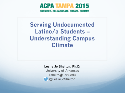 Serving Undocumented Latino/a Students