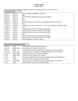 County Commissioners` May 19, 2015 Agenda