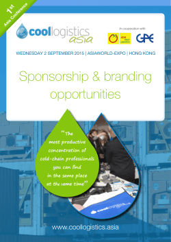 Sponsorship & branding opportunities