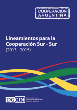 Lineamientos - CooperaciÃ³n Argentina