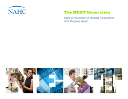 The NEXT Generation - National Association of Housing Cooperatives