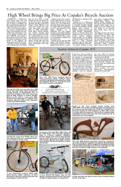 Antiques & Arts Weekly Copake Auction 2015 Bicycle Post Sale