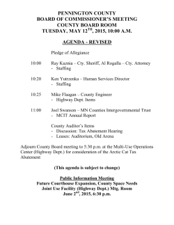 05-12-2015 Agenda - Pennington County