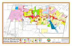 CITY OF PEARLAND ZONING DISTRICTS