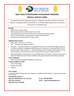 Navy Health Professions Scholarship Program