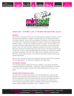 Mini Golf 2015 - Call for Entries and Form.indd