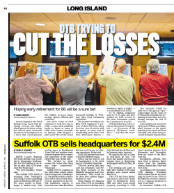 Suffolk OTB sells headquarters for $2.4M