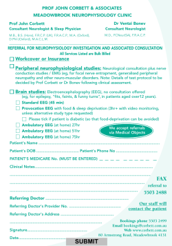 Meadowbrook Referral Form - Corbett Medical Services