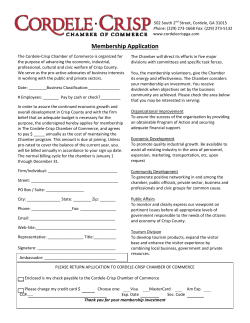 Membership Application - Cordele