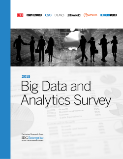 Big Data and Analytics Survey. 2015