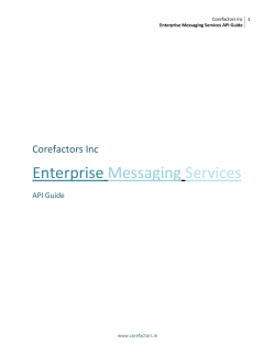 Enterprise Messaging Services API Guide