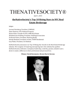 theNativeSociety`s Top 10 Rising Stars in NYC Real Estate