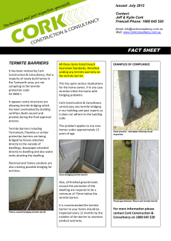 Termite Barriers. - Cork Construction & Consultancy