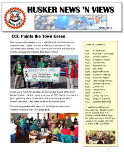 Apr Newsletter - Cornhusker Corvette Club