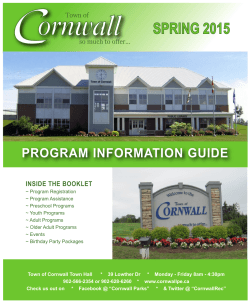 Spring Program information booklet print