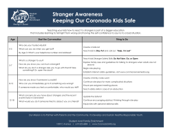 Stranger Awareness Keeping Our Coronado Kids Safe