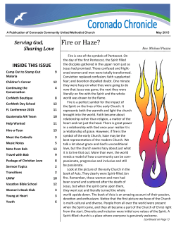 Fire or Haze? - Coronado Community United Methodist Church