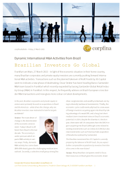 Brazilian Investors Go Global