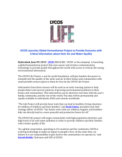 LYCOS Launches Global Humanitarian Project to Provide Everyone