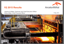 1Q 2015 - ArcelorMittal