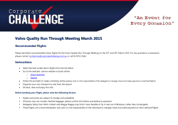 recommended flights - Corporate Challenge