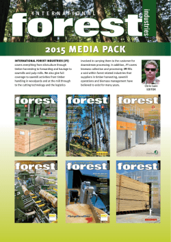 2015 Mediapack - International Forest Industries