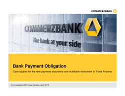 Commerzbank BPO Case Studies April 2015
