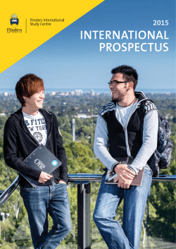 Flinders University Brochure 2015/16