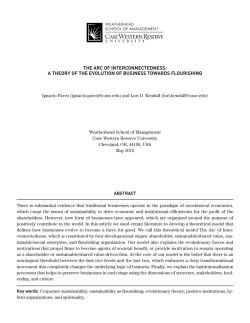 the arc of interconnectedness: a theory of the evolution of business