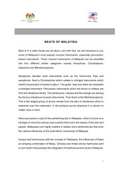 BEATS OF MALAYSIA - Tourism Malaysia Official Corporate Website
