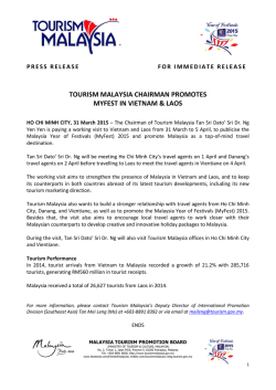 as pdf file - Tourism Malaysia Official Corporate Website