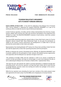 as pdf file - Tourism Malaysia Official Corporate Website