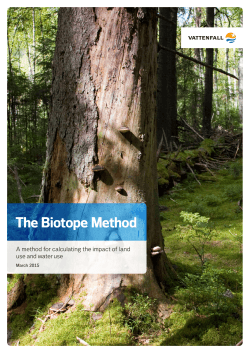 The Biotope Method (PDF 3 MB)