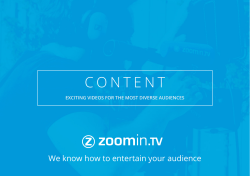CONTENT - Zoomin.TV Corporate Website
