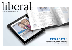 Mediadaten liberal 2015 - corps. Corporate Publishing Services