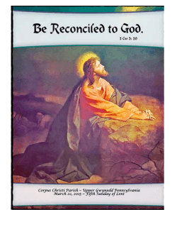 Week of March 22 - Corpus Christi Catholic Community