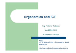 Ergonomics and ICT - home page corsi
