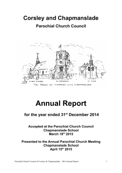 a pdf of the 2014 Parochial Church Council