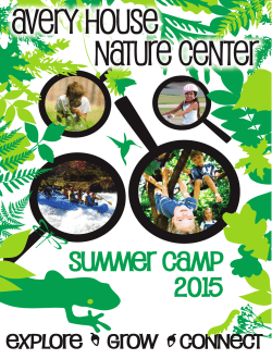 Summer Camp Flyer here - Corvallis Environmental Center