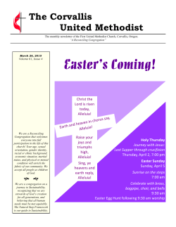 Easter`s Coming! - First United Methodist Church