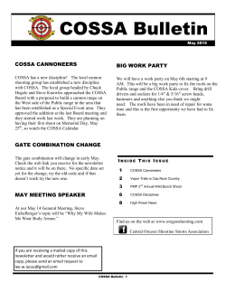 COSSA Bulletin