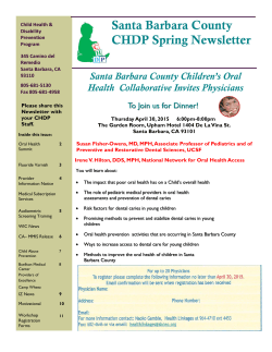 CHDP Spring Newsletter